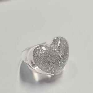 Glitter Puffy Heart Ring
by Sparklemuse
